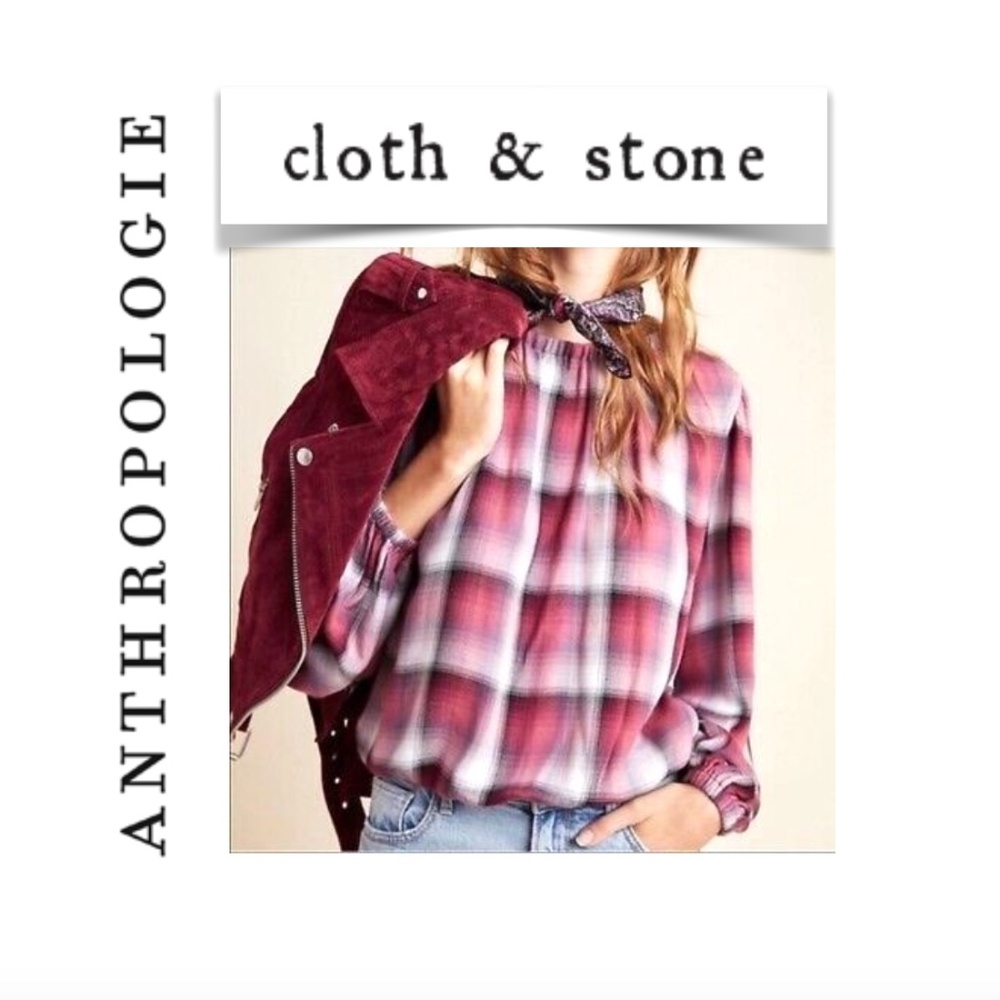 Cloth and stone Anthropologie top M
